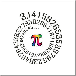 Maths Pi Spiral Posters and Art